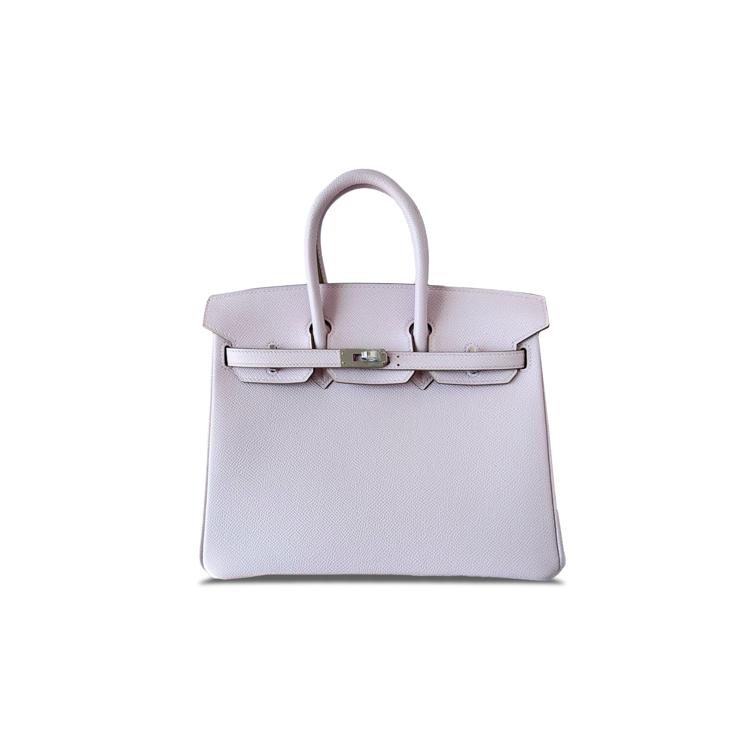 HERMES MASTER BIRKIN 25 EPSOM FANTASY PURPLE AND SILVER BUCKLE H028369CK02 (25*20*13cm)